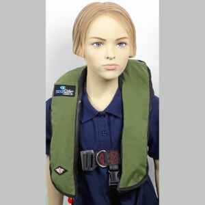 SeaSafe Systems Junior Automatic LifeJacket - Green