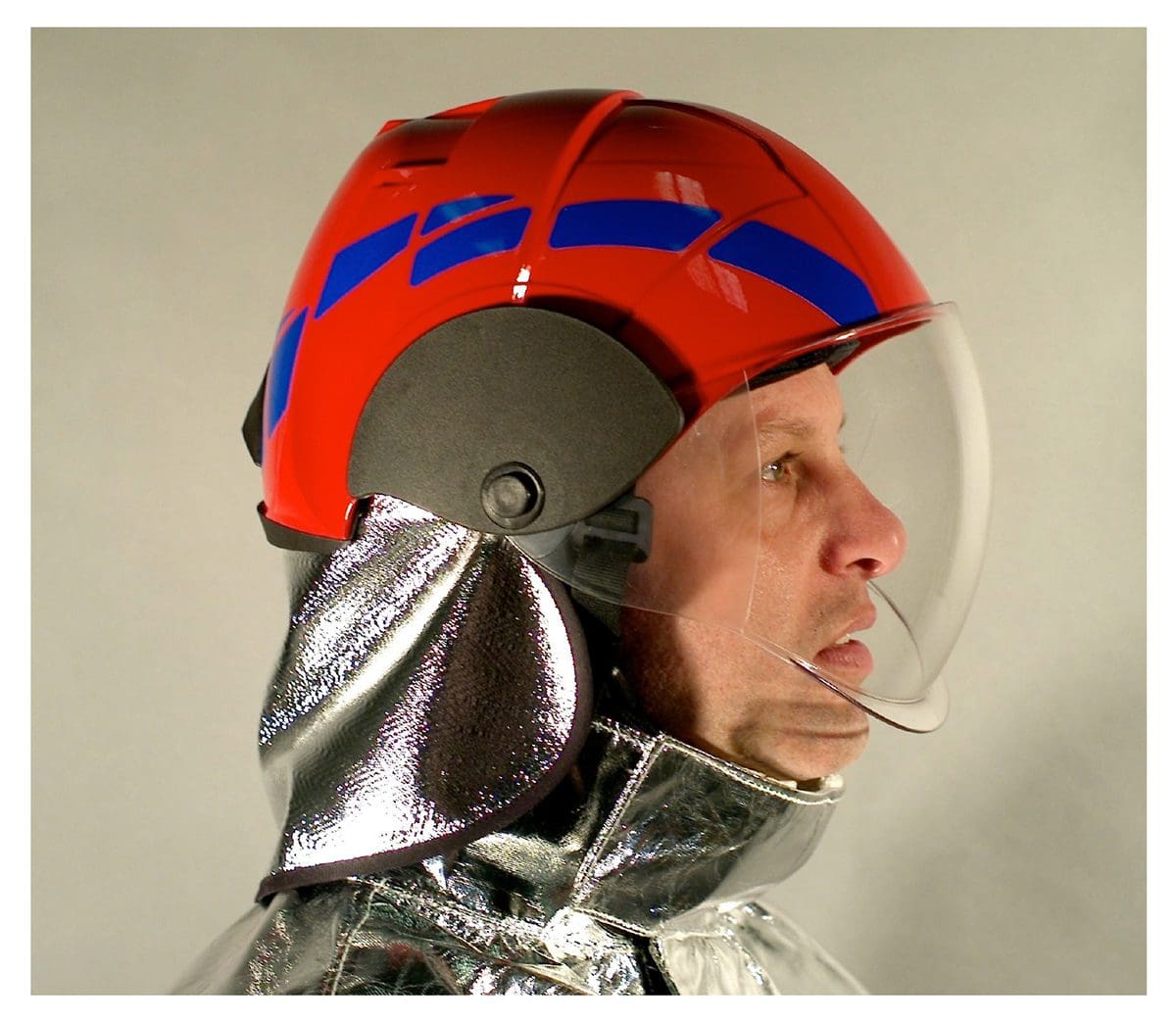 Flameguard helmet
