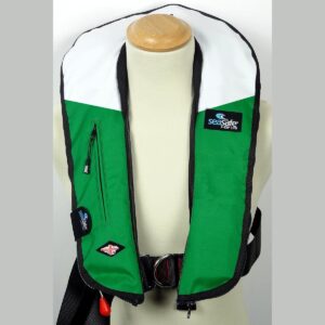 I-ZIP 170N GREEN WHITE LIFEJACKET - SEASAFE