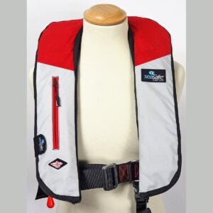 I-ZIP RED AND GREY LIFEJACKET - SEASAFE