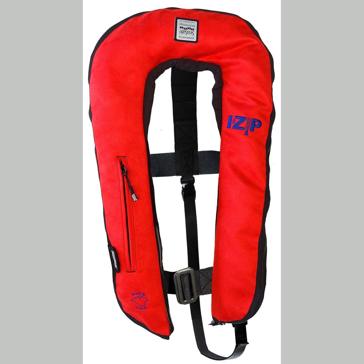 I-ZIP RED SUEDE LIFEJACKET - SEASAFE