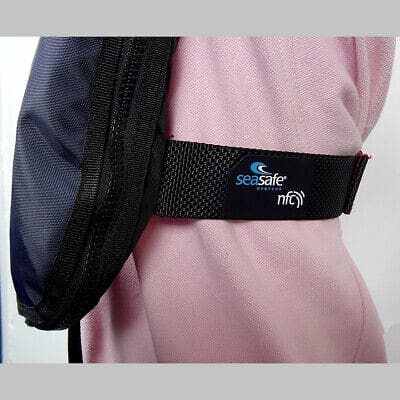 Inflatable 150N Life Jacket with Teal & Grey cover - Image 3