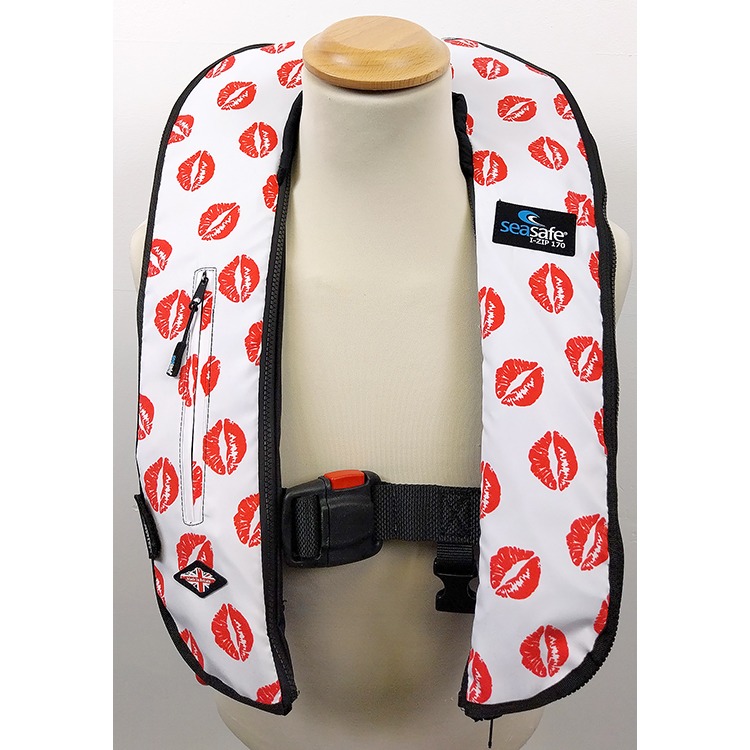 seasafe red lips lifejacket