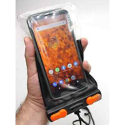 Waterproof Black Aquaseal Phone Case for Sailing and Water Sport Activities