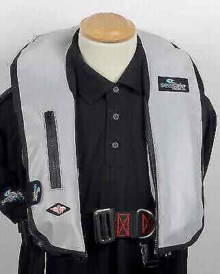 SeaSafe Pro-Glo Manual Inflating 275N Adult LifeJacket - Harness & D-Ring