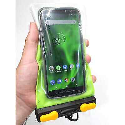 Waterproof Green Aquaseal Phone Case for Sailing and Water Sport Activities