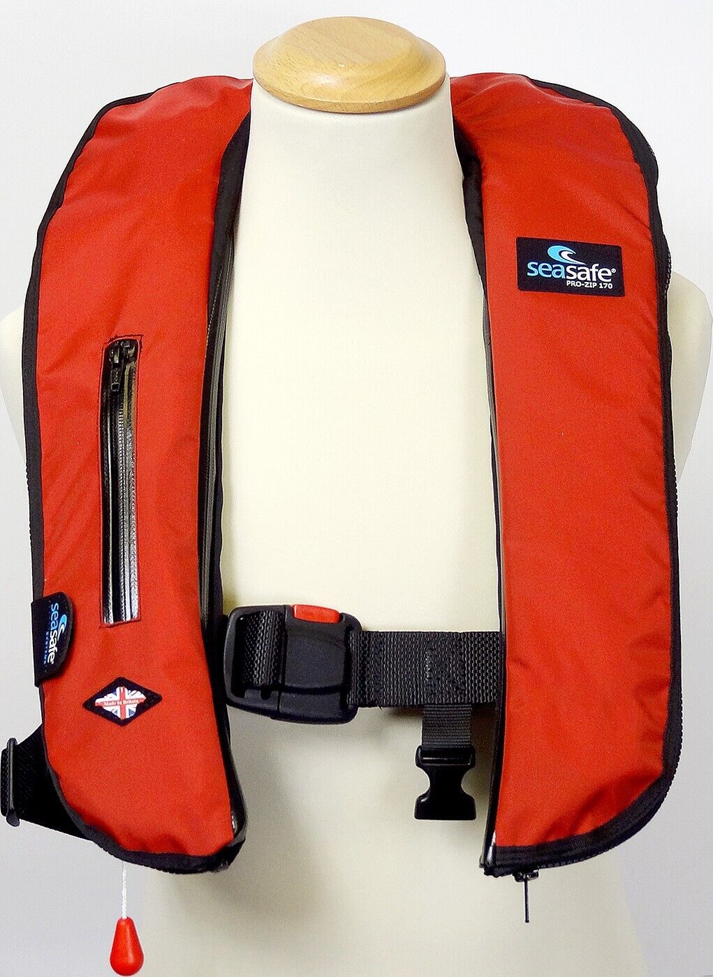 I-Zip Inflatable Automatic 150N Life Jacket with Red cover