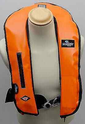 275N Orange Wipe Clean Automatic Life Jacket with Harness & D-Ring