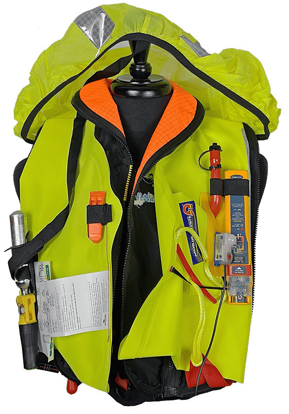 seasafe pro-zip lifejacket inside